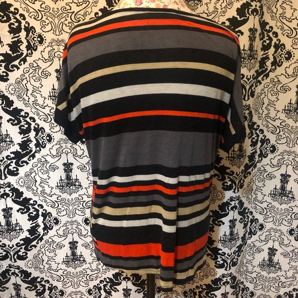 Agenda striped dressy T-shirt with buttons - Picture 7 of 8